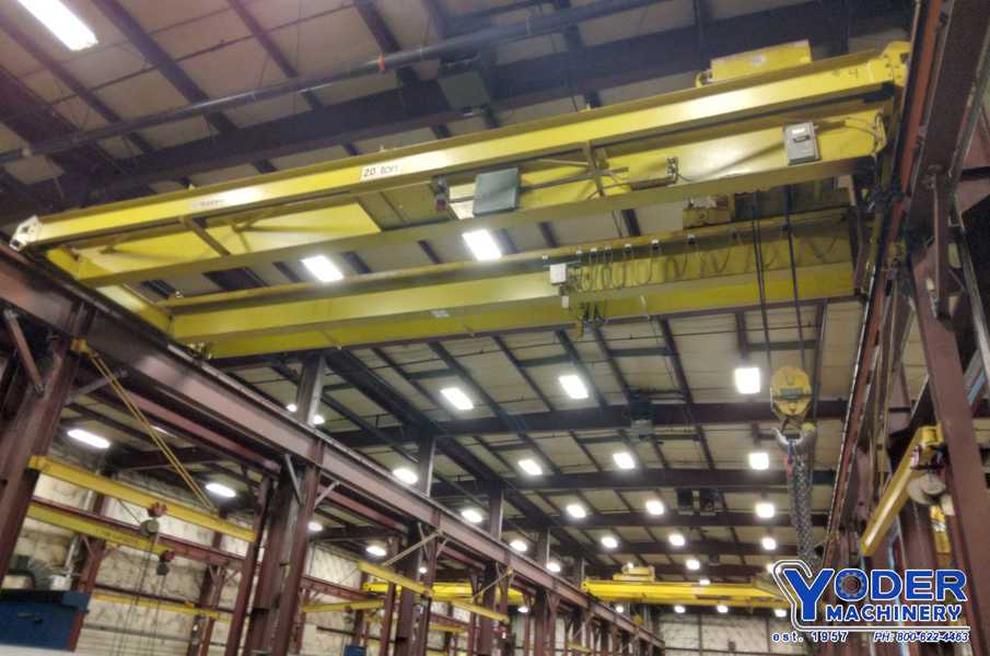 20 Ton, Robbins & Meyers #C-10DG, overhead bridge crane, 40' span, 24' lift height, #76089 - Image 2