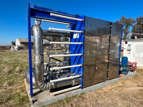 9910 sq.ft., GEA, plate type hear exchanger with, 10" dia in/outlet - Image 2