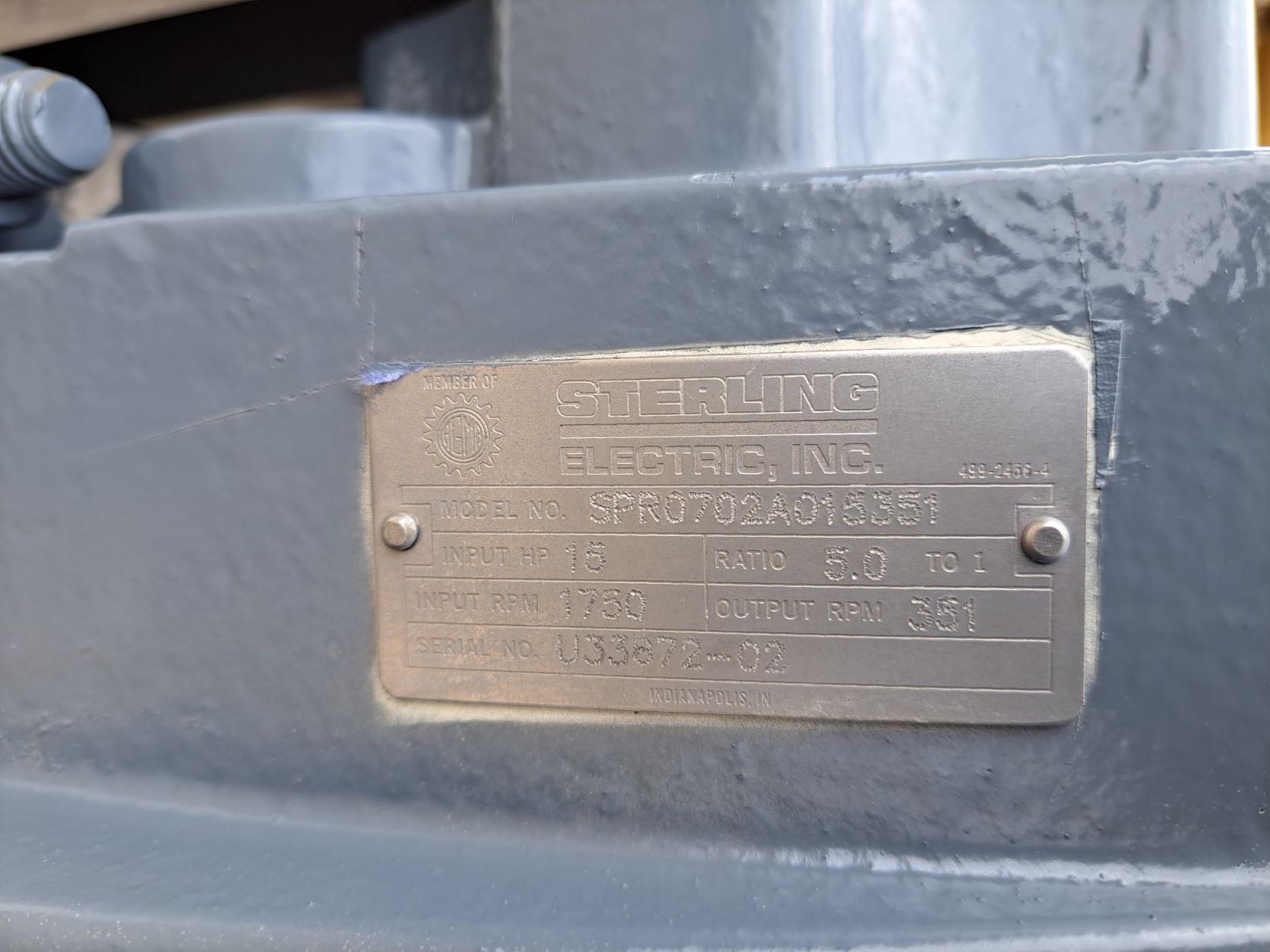 Alfa Laval #SRU5-168LS, 3" Stainless Steel positive displacement pump, 15 HP, 1775 RPM - Image 8