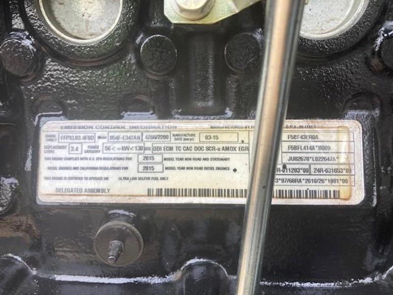 80 HP Perkins #854F-E34T, Engine Assembly, S/N 001351W, 2013 - Image 3