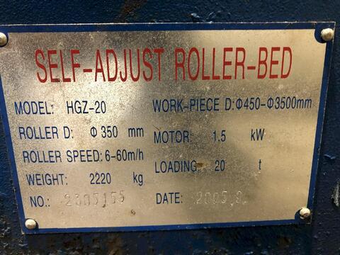 20 Ton, Vanguard #HGZ-20, self-centering powered tank turning roll - Image 2