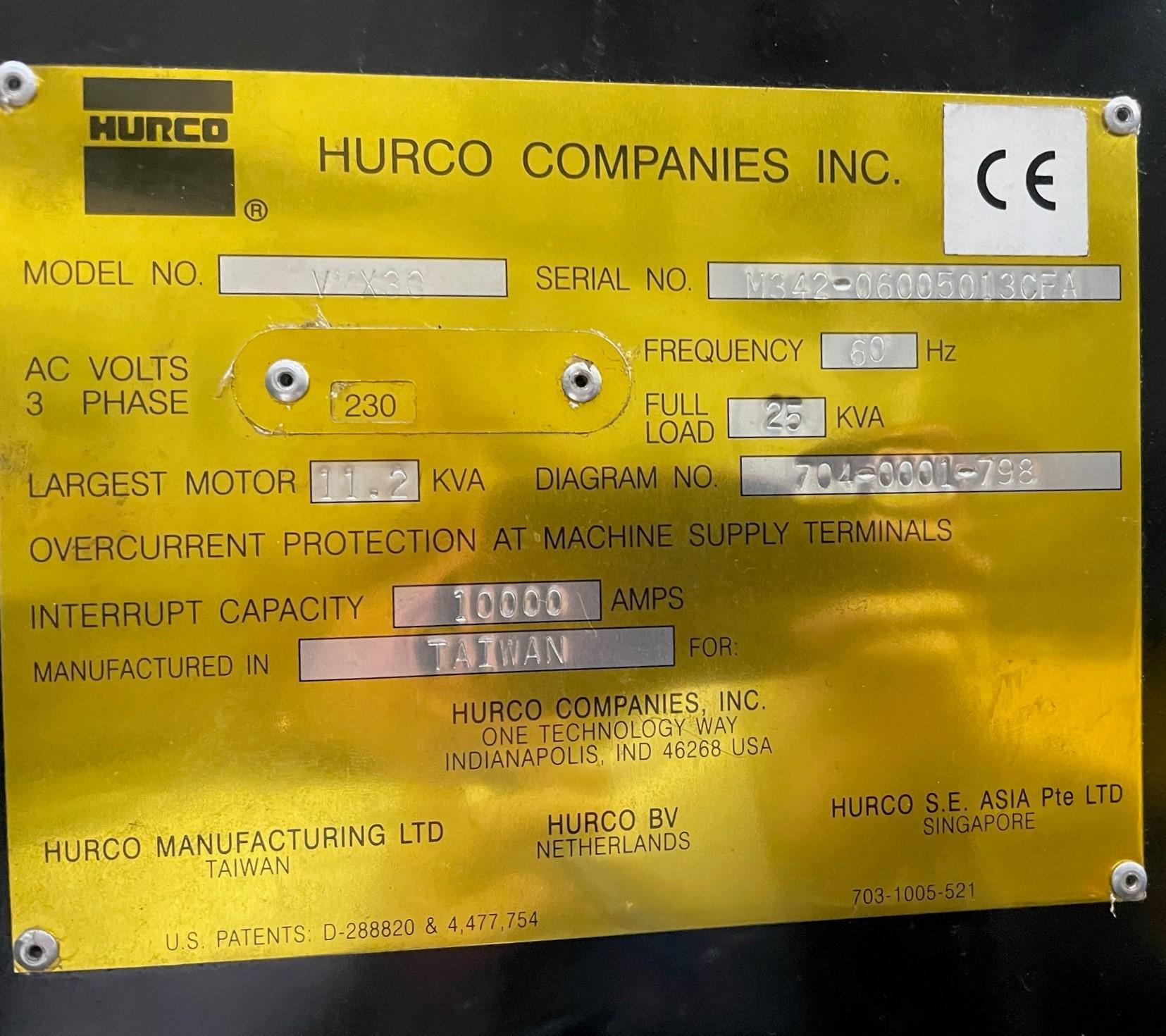 Hurco #VMX-30, Hurco Ultimax CNC, 30" X, 20" Y, 24" Z, 40" x20"table, #40 taper, 10000 RPM, 24 automatic tool - Image 10