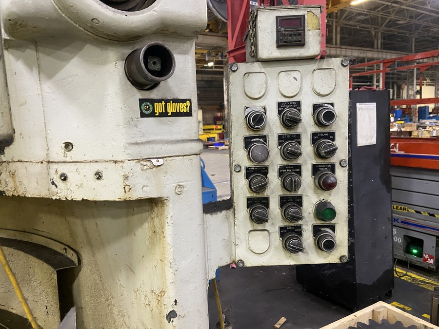 Fellows #36Z-13, gear shaper, spur guide, 22" riser, Trabon lube, coolant pump, 1975 - Image 6