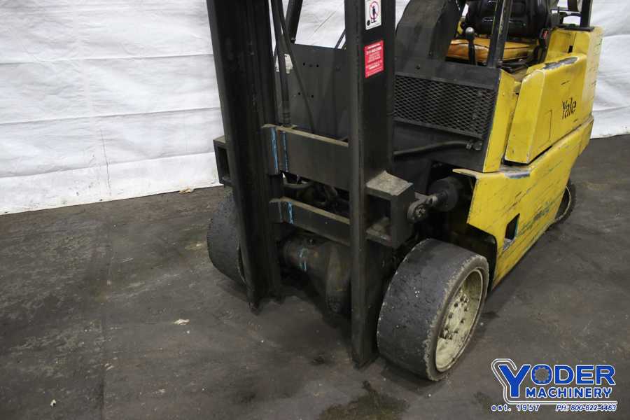 6000 lb. Yale #GLCO60LCSBE077, LP gas forklift, 170" lift height, side shift, #75900 - Image 7