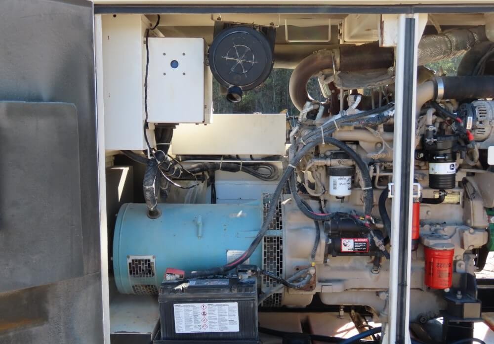 62 KW Multiquip #DCA70SSJU4i, trailer mounted diesel generator, sound attenuated enclosure, Tier 4i, 14540 - Image 3