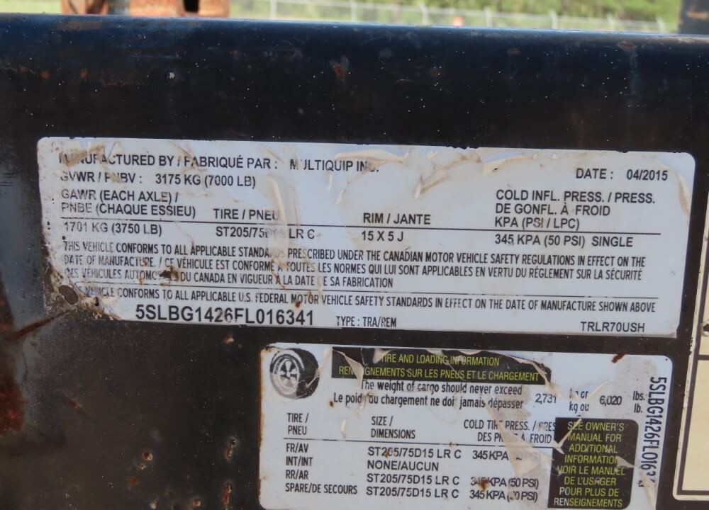 62 KW Multiquip #DCA70SSJU4i, trailer mounted diesel generator, sound attenuated enclosure, Tier 4i, 14540 - Image 8