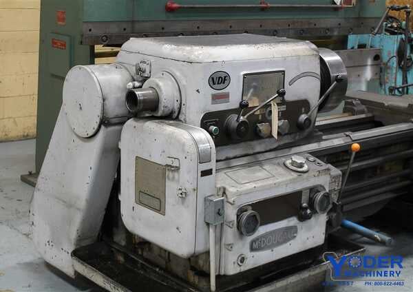 23" x 96" VDF, gap bed engine lathe, 17" swing over cross slide, 15 HP, thread dial, coolant, #61883 - Image 9