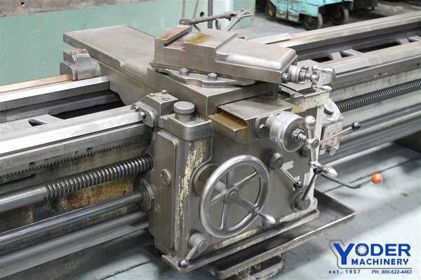 23" x 96" VDF, gap bed engine lathe, 17" swing over cross slide, 15 HP, thread dial, coolant, #61883 - Image 10