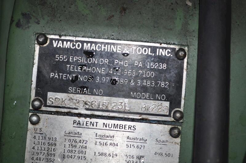6" Vamco #BK-220-11, feeders sliding type, 21" shear blade, 20" pinch rolls - Image 10