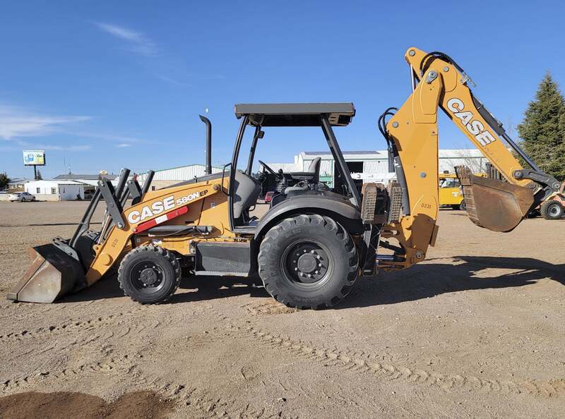 15810 lb. Case #580N-EP, backhoe, diesel fuel, pneumatic tires, 2018 - Image 3