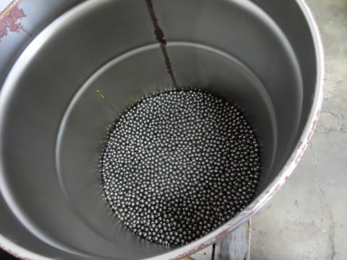 Polished steel ball mill media, 5/8" diameter, 11200 lb. - Image 4