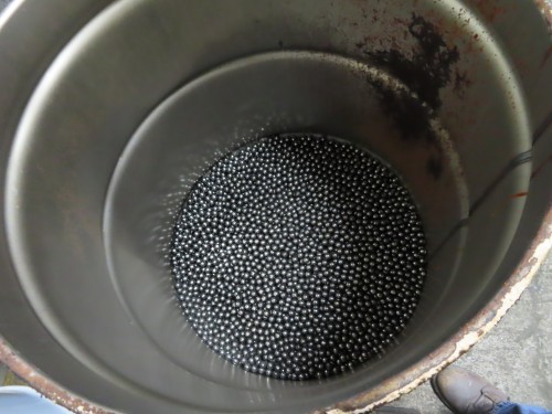 Polished steel ball mill media, 5/8" diameter, 11200 lb. - Image 7