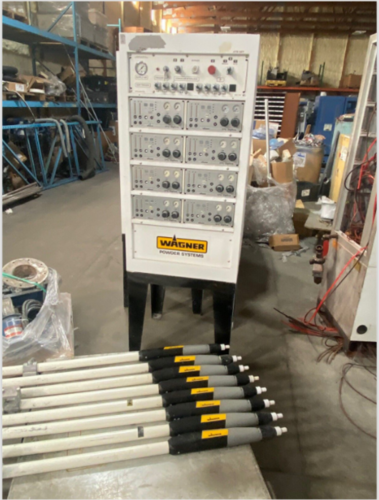 8-Gun Automatic Powder Coating System, Wagner EPG Digiflow, refurbished - Image 5