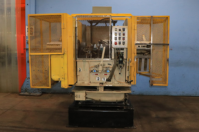 4000 lb. Aida, double end powered reel uncoiler, 12" width, keepers - Image 1
