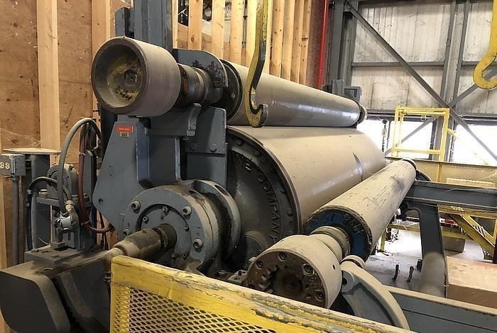 Manchester Machine Co. horizontal track reel, 112" face width, 36" drum diameter, 6 spools - Image 2