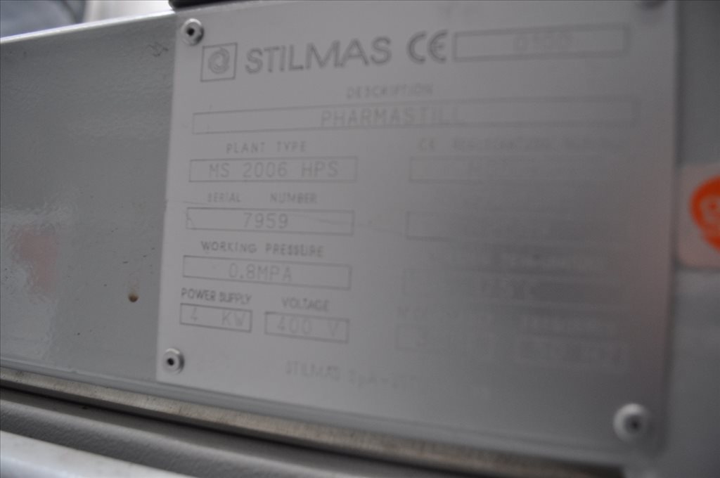 Stilmas #MS2006HPS, Distillator, serial #7959, work Pressure 0,8mpa. Working Temperature 175&deg;C, 2008, S43311 - Image 7