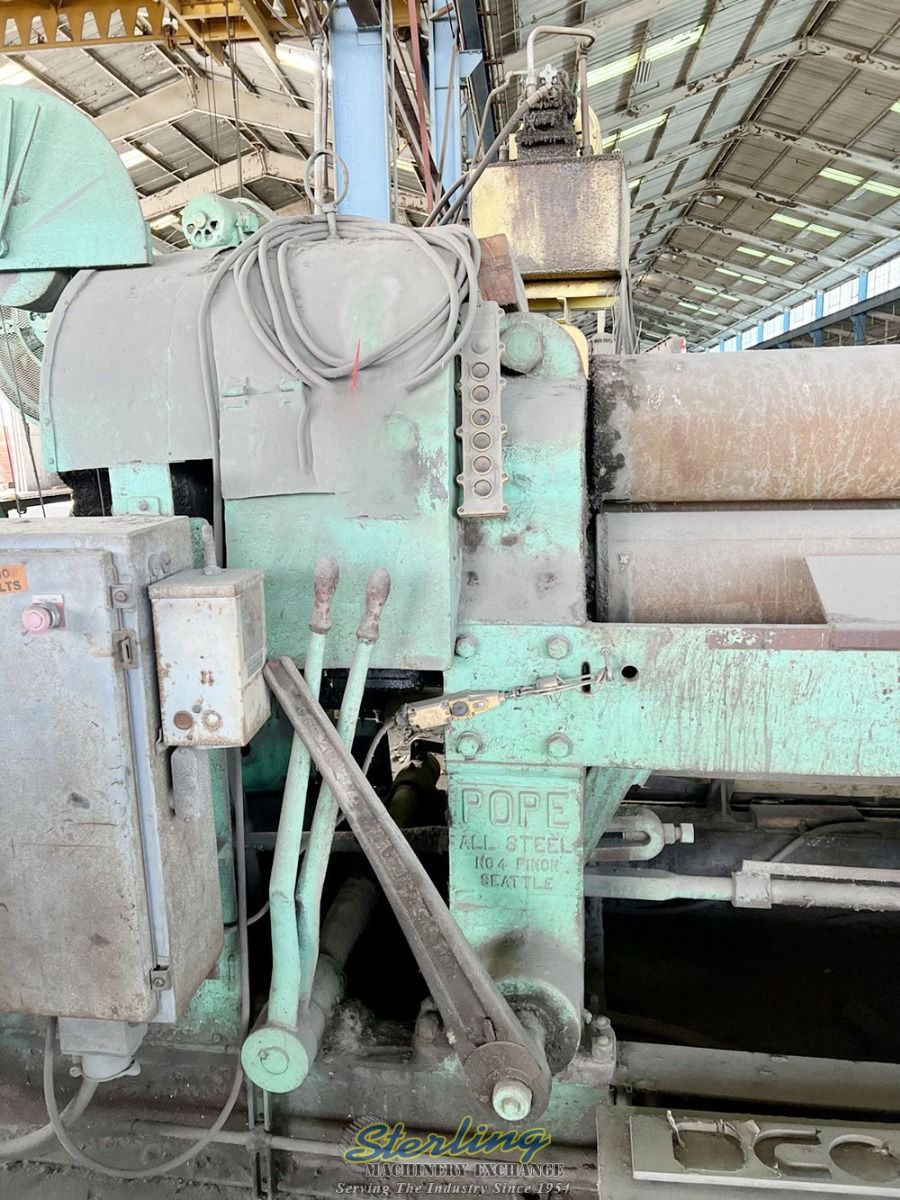 10' x 1" Pope #PR-101000-4, plate roll, power adjusted forming roll, pedestal Control, safety system - Image 8