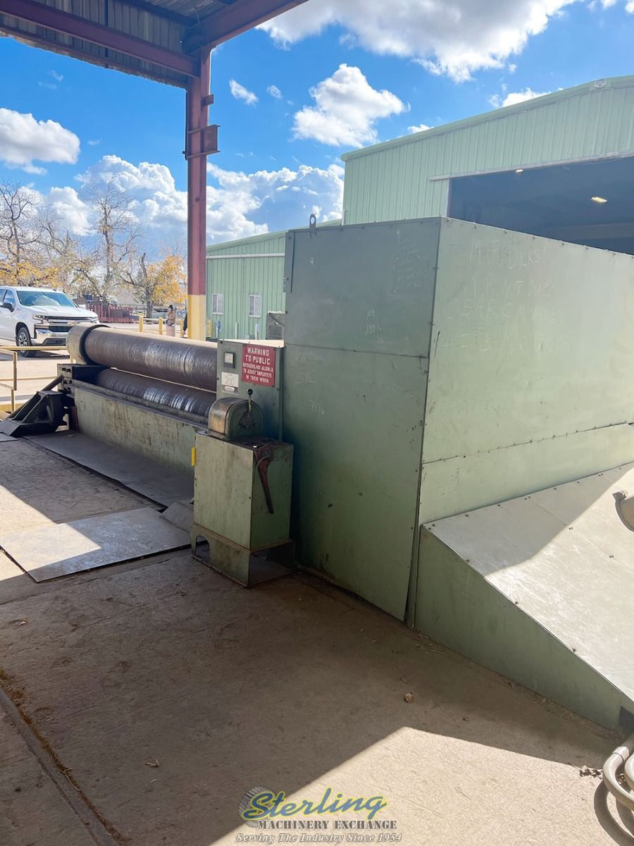 12' x 1-1/4" Bertsch #20, mechanical initial pinch plate roll, 19-1/2" roll diameter, pneumatic end drops - Image 9