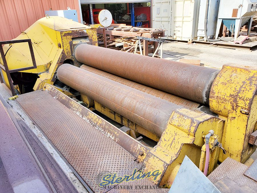 10' x 1" Bertsch, hydraulic double pinch plate bending roll, hydraulic drop end, power roll adj., 30 HP - Image 4