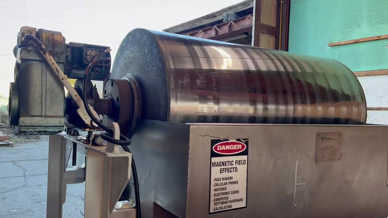 36" x 60" Malvern Enigineering, wet drum magnet separators, Ludowici Mineral, 2 magnets available - Image 1