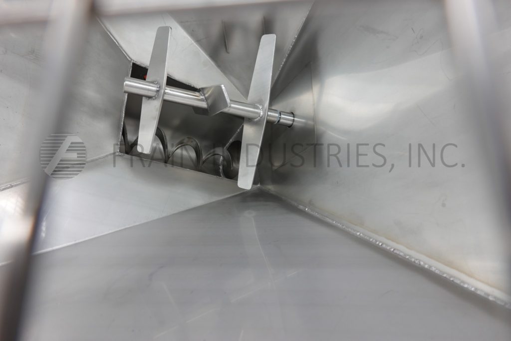 Flexicon #1450, Stainless Steel auger feeder with hopper, VFD vari-speed controller, mounted on 4 leg - Image 2