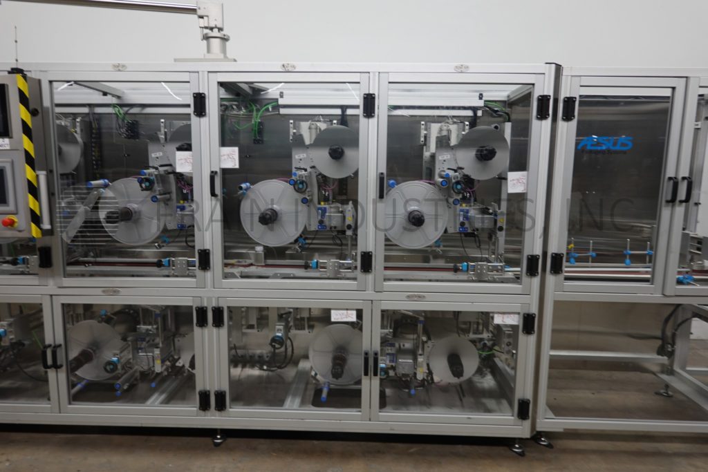 Aesus Labeling Systems #Premier, top & bottom, high speed, pressure sensitive carton labeler, mounted on heay - Image 2