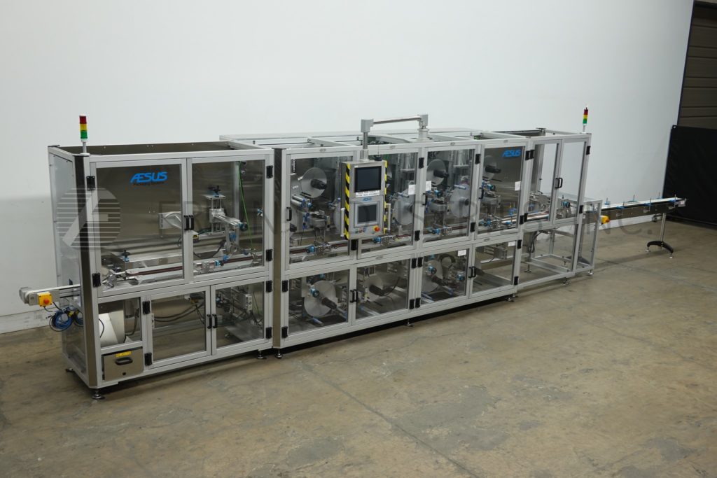 Aesus Labeling Systems #Premier, top & bottom, high speed, pressure sensitive carton labeler, mounted on heay - Image 5