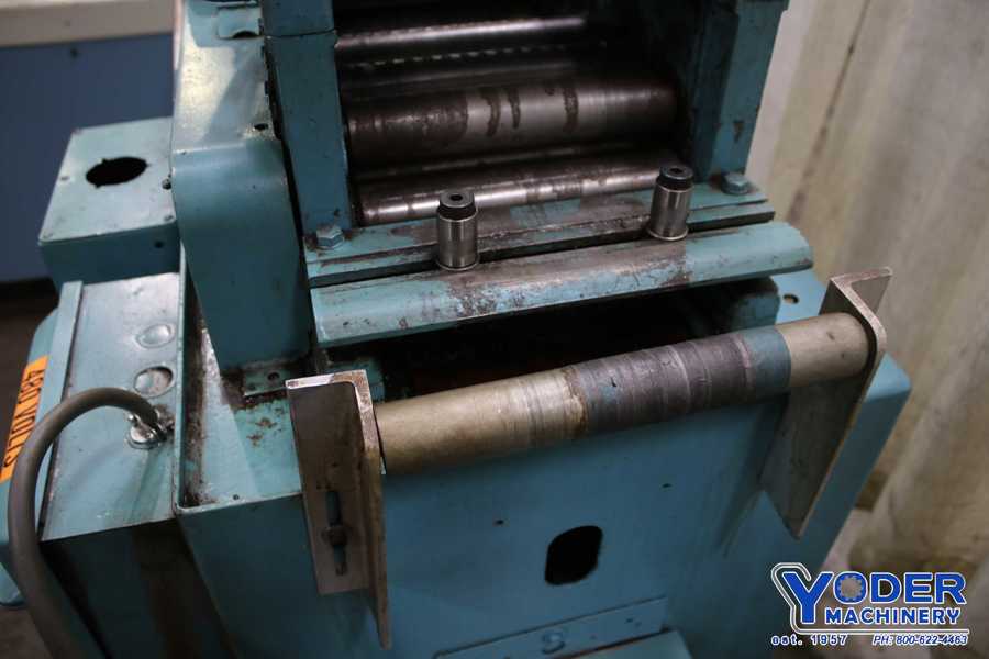 8" x .031" Littell #308, straightener, 7 rolls, 10-60 FPM, 1 HP, exit edge guides, #75361 - Image 6