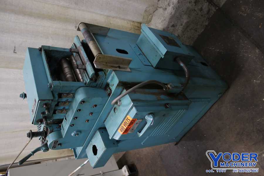 8" x .031" Littell #308, straightener, 7 rolls, 10-60 FPM, 1 HP, exit edge guides, #75361 - Image 7