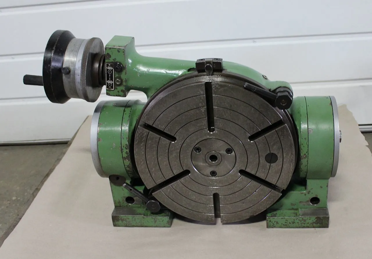 12.5" Enco, rotary table, 90 deg. Tilt - Image 3