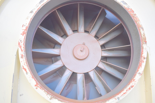 Allied Blower, 64" paddle wheel fan, 250 HP, 37" fan inlet up-blast, 29" x 36" outlet - Image 5