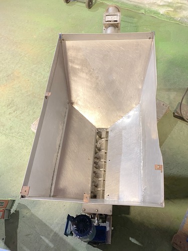 6" diameter x 10' long, Stainless Steel screw auger conveyor & hopper - Image 10