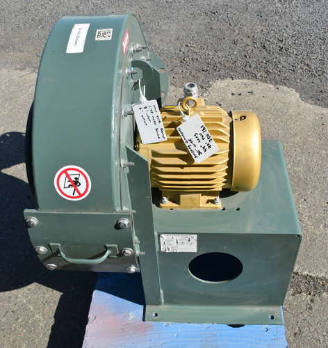 412 cfm @ 15-1/2" S.P., New York Blower fan, 3 HP, clock wise rotation, adjustable discharge positioners, 2017 - Image 5