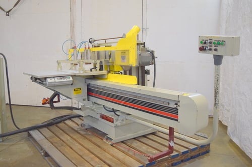 Wisconsin Automated Machine #C-450, single end tenoner, automatic double head shaper/coping - Image 1
