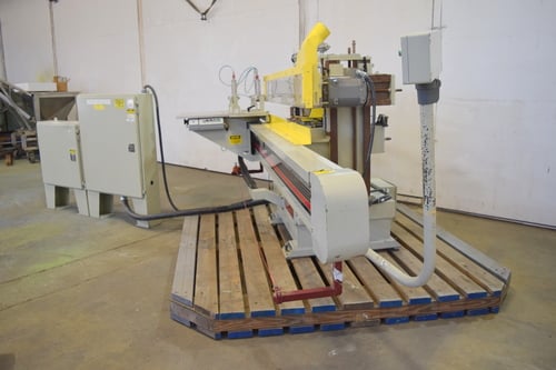 Wisconsin Automated Machine #C-450, single end tenoner, automatic double head shaper/coping - Image 8