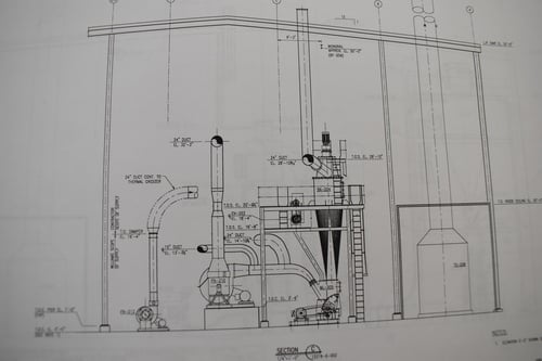 Williams #40NF, impact dryer/crusher mill system, 60" Williams turbine separator - Image 9