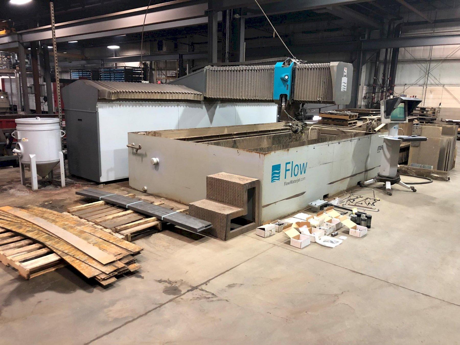 Flow #Mach-4-4020B, CNC waterjet cutter, 6.6'x13.1' table, 50 HP, 60000 psi, 5-Axis, 2011 - Image 2