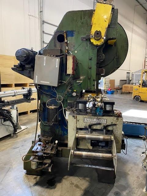 60 Ton, Minster #B1-60, 4" stroke, 12" Shut Height, 2.5"adj., 100-300 SPM, 32" x19"bed, Wintress Smart PAC - Image 2