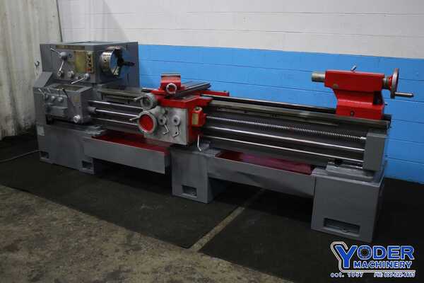 21" x 82" Tarnow #TUJ-50, gap bed engine lathe, 13" swing over cross slide, 3 & 4-jaw chuck, thread dial - Image 1