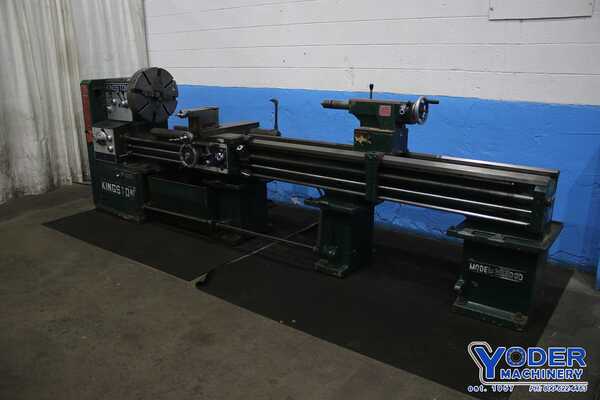 24" x 118" Kingston #HL3000, gap bed engine lathe, 17" swing over cross slide, inch/metric, 10 HP, 1992 - Image 1