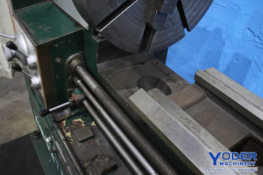 24" x 118" Kingston #HL3000, gap bed engine lathe, 17" swing over cross slide, inch/metric, 10 HP, 1992 - Image 5