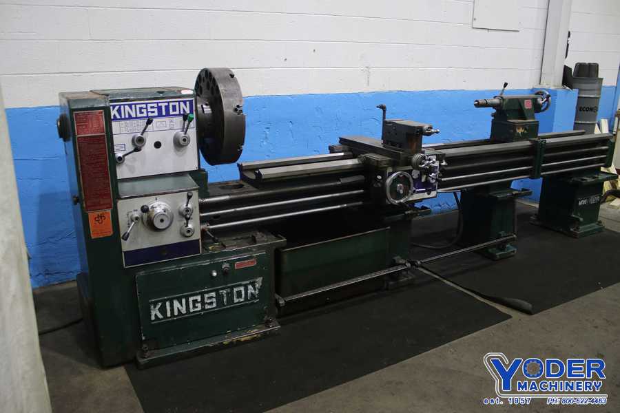 24" x 118" Kingston #HL3000, gap bed engine lathe, 17" swing over cross slide, inch/metric, 10 HP, 1992 - Image 9