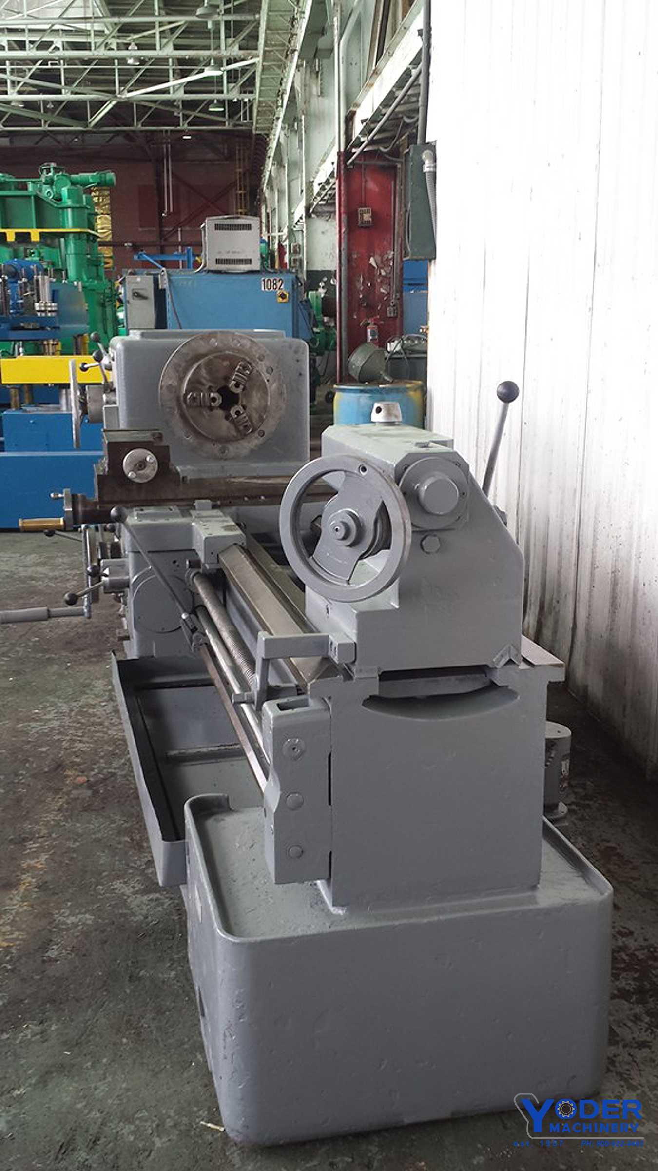 25" x 72" Summit #25, gap bed engine lathe, 16" swing over cross slide, inch/metric, 3-jaw 12" chuck, 1971 - Image 10