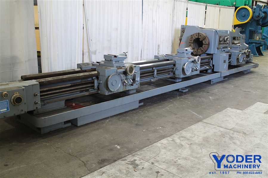 28" x 96"/240" Lodge & Shipley #2516, hollow spindle engine lathe, dual 4-jaw 24" chucks, #61474 - Image 2