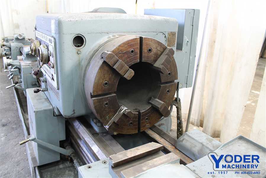 28" x 96"/240" Lodge & Shipley #2516, hollow spindle engine lathe, dual 4-jaw 24" chucks, #61474 - Image 6