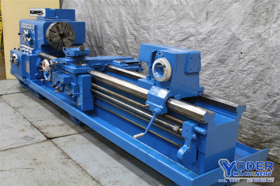 26" x 96" Axelson #2516, engine lathe, 17" swing over cross slide, 4-jaw 18" chuck, chip pans, coolant, #71788 - Image 2
