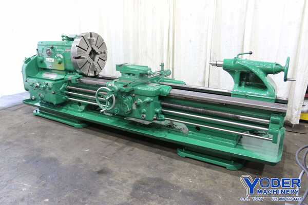 30" x 74" Morando #TUR350, engine lathe, 4-jaw chuck, Imperial & metric threads, #70979 - Image 1