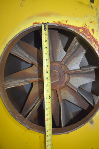 Material handling fan, 38" wheel, 13" width, 19" inlet, 14" x 16" outlet upblast discharge - Image 8