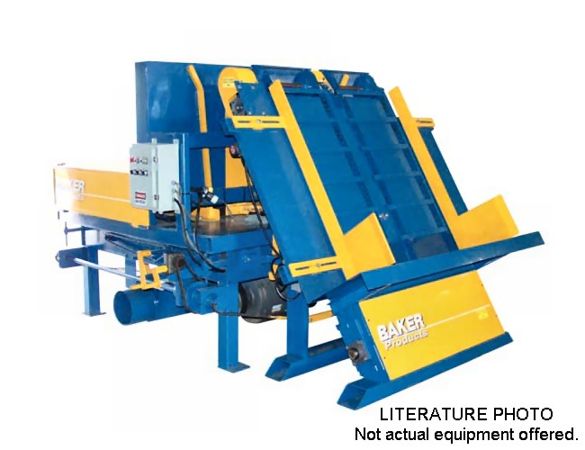 Baker #2-Head, Double Notching Machine, 76", 6" inside & 53.5" outside cutter head, 30 HP, 4000 stringer/hr - Image 1
