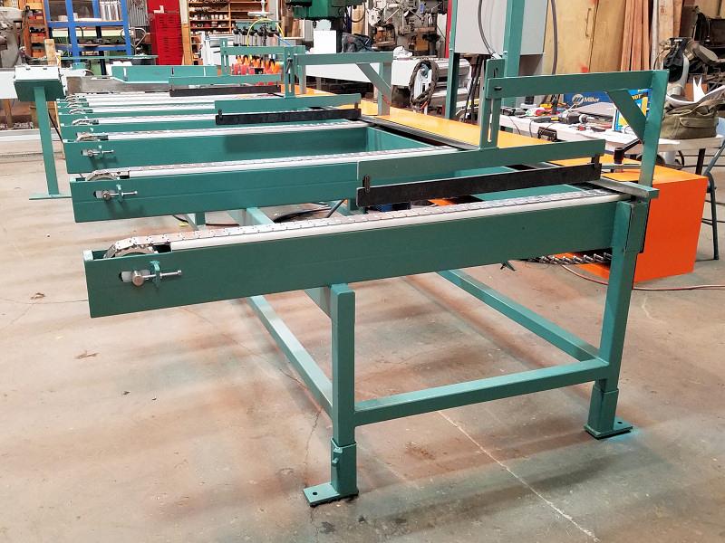9" wide x 16' long, Math-Ex #CMS-16, Lateral-Chain Moulder Feeder, 4-1/2" thick, 600 FPM, 3 HP roller, 1-1/2 - Image 2